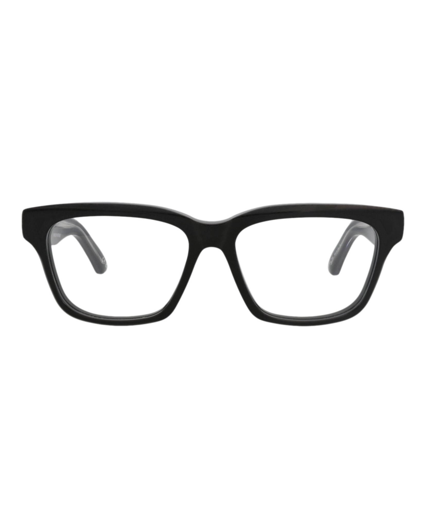 Balenciaga Unisex Square/Rectangle Black Black Transparent Fashion Designer Eyewear