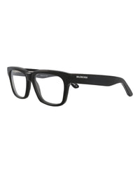 Balenciaga Unisex Square/Rectangle Black Black Transparent Fashion Designer Eyewear
