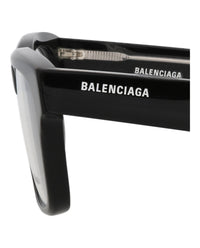 Balenciaga Unisex Square/Rectangle Black Black Transparent Fashion Designer Eyewear