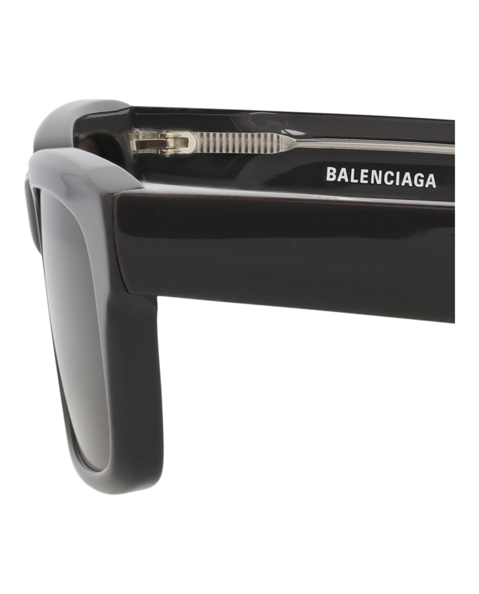 Balenciaga Mens Square/Rectangle Grey Grey Grey Fashion Designer Eyewear