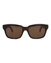 Balenciaga Balenciaga Unisex Square/Rectangle Havana Havana Brown Fashion Designer Eyewear