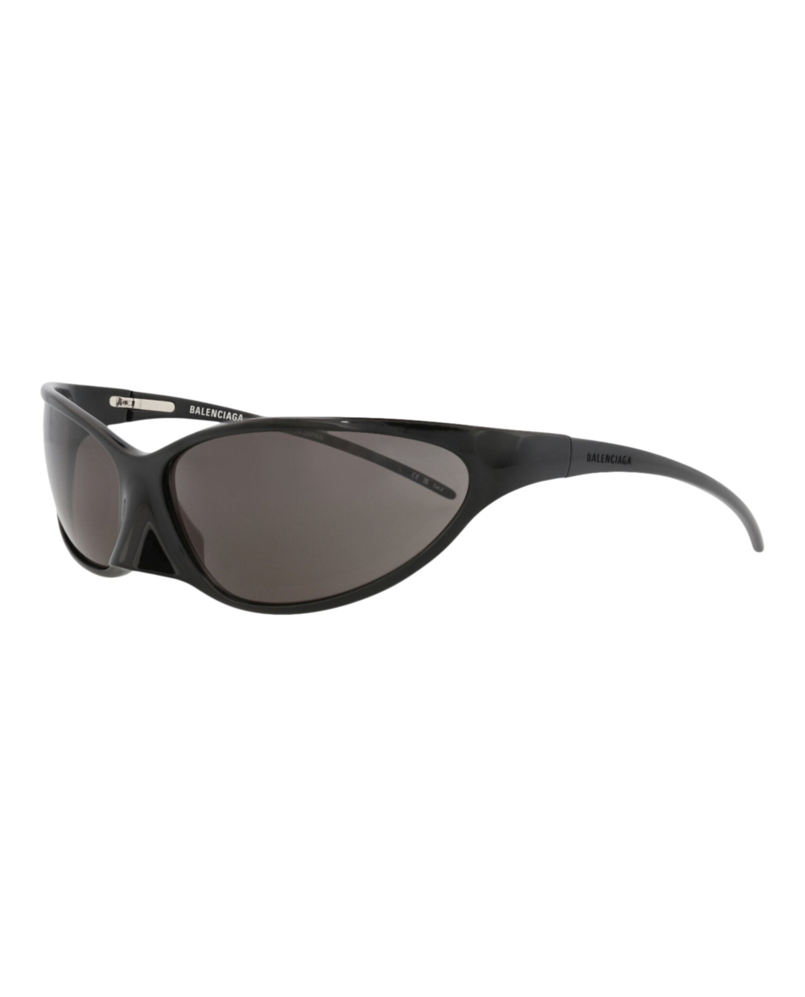Balenciaga Balenciaga Unisex Shield/Wrap Black Black Grey Fashion Designer Eyewear