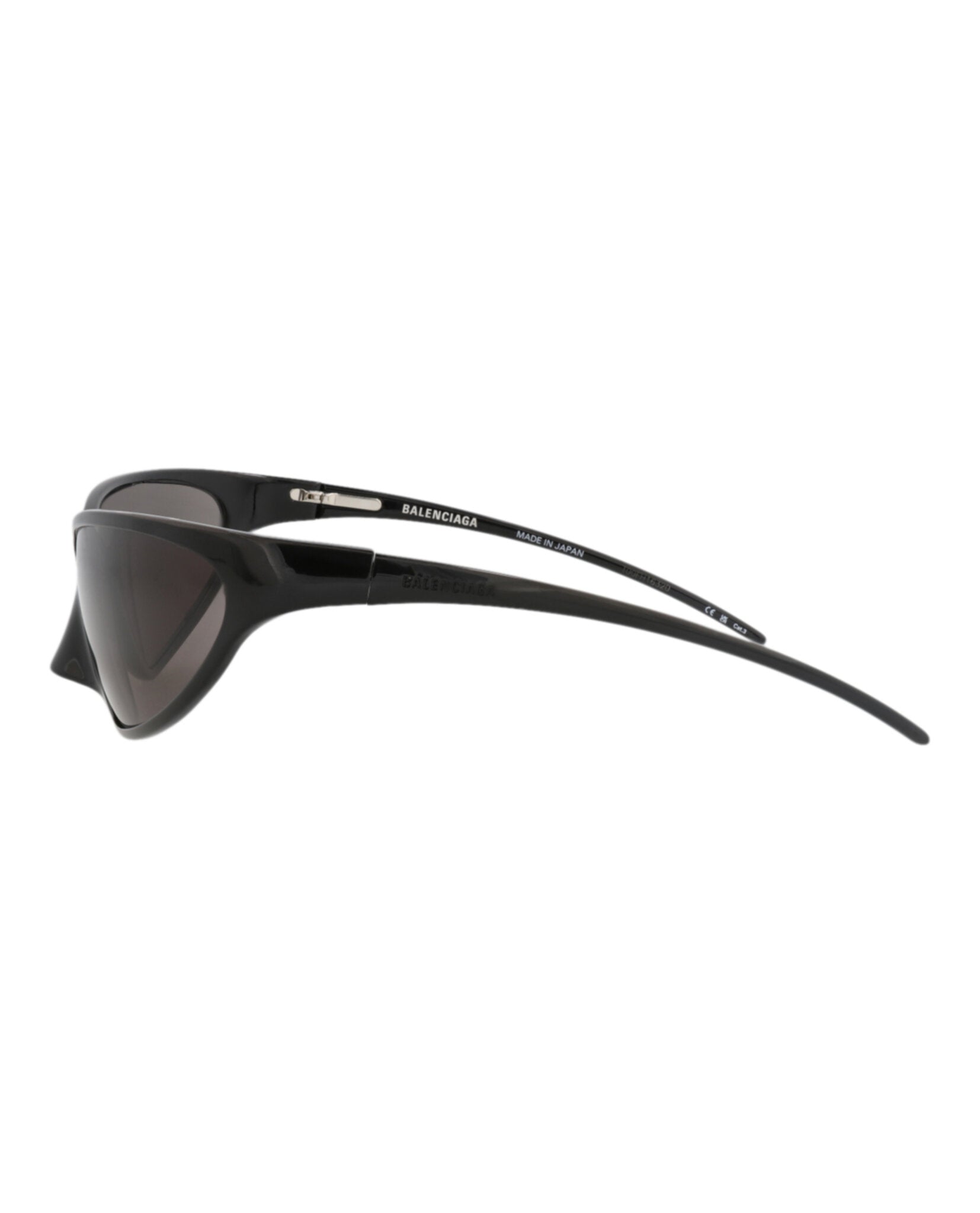 Balenciaga Balenciaga Unisex Shield/Wrap Black Black Grey Fashion Designer Eyewear