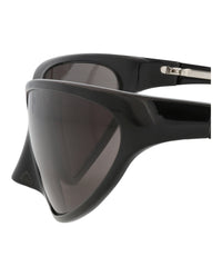 Balenciaga Balenciaga Unisex Shield/Wrap Black Black Grey Fashion Designer Eyewear