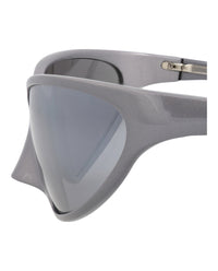 Balenciaga Unisex Shield/Wrap Grey Grey Grey Fashion Designer Eyewear