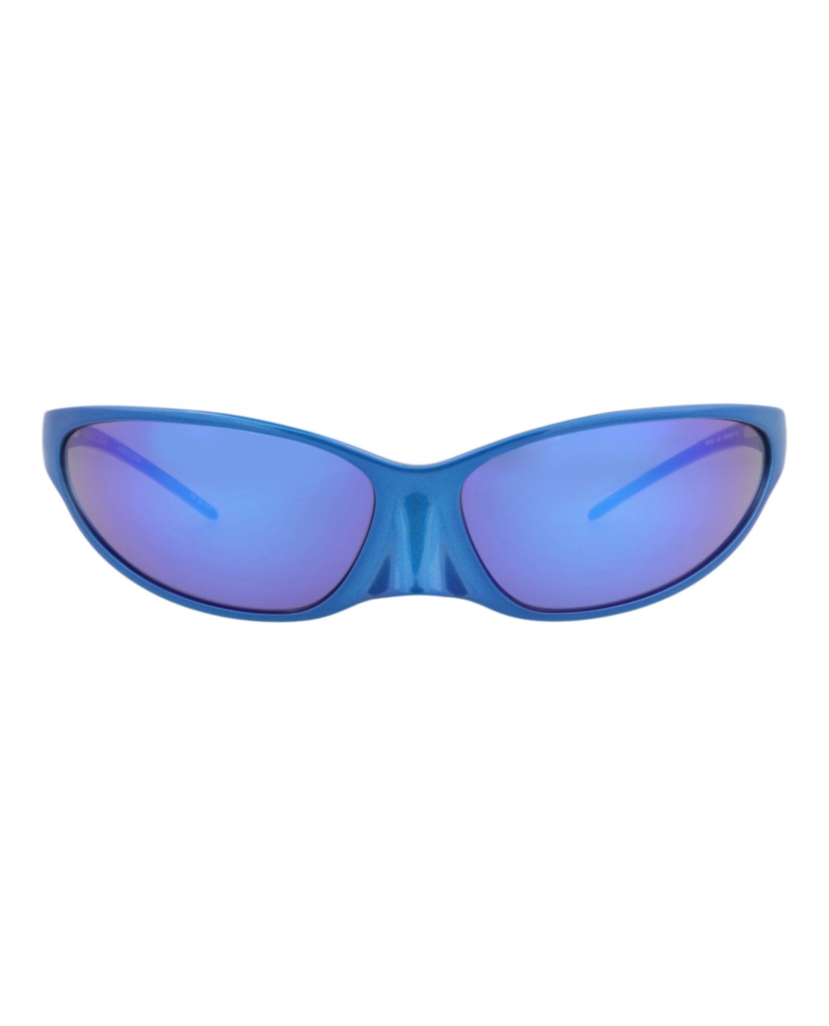 Balenciaga Unisex Shield/Wrap Blue Blue Blue Fashion Designer Eyewear