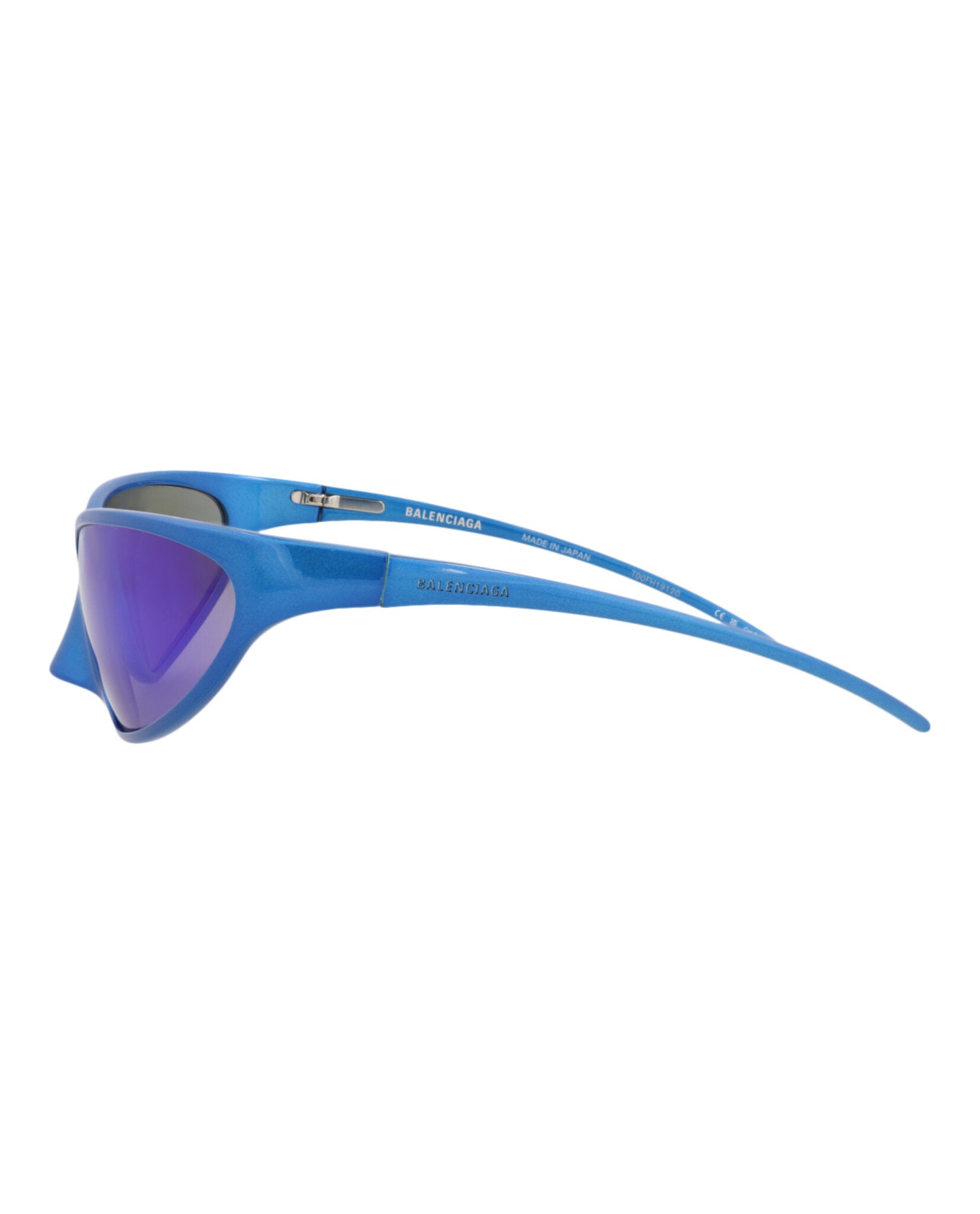 Balenciaga Unisex Shield/Wrap Blue Blue Blue Fashion Designer Eyewear