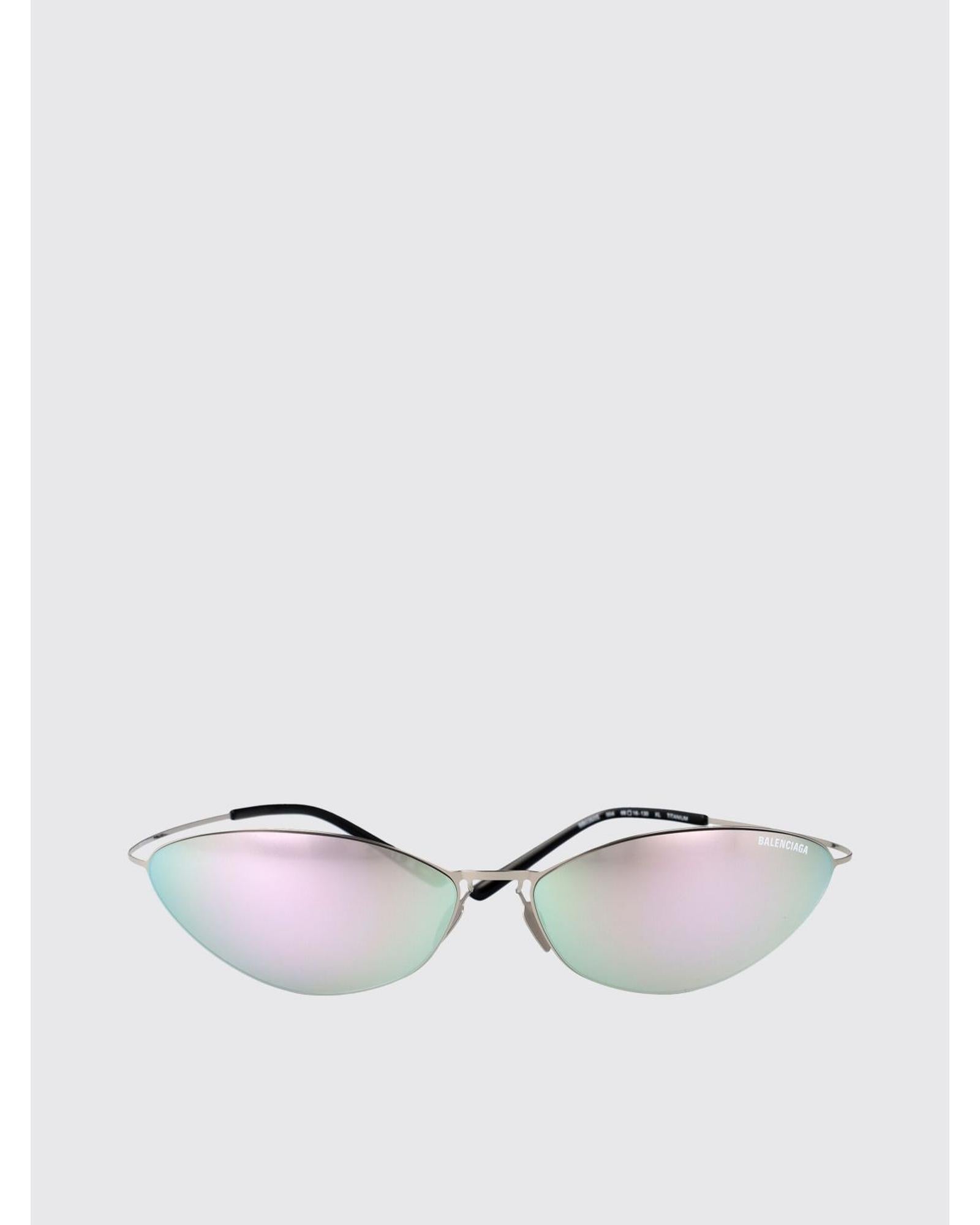 サングラス BALENCIAGA Woman Sunglasses Silver BB0350S 004 Balenciaga BB0350S 004 Cateye Sunglasses Women Silver – Bluefly