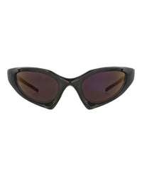 Balenciaga Balenciaga Unisex Shield/Wrap Black Black Grey Fashion Designer Eyewear