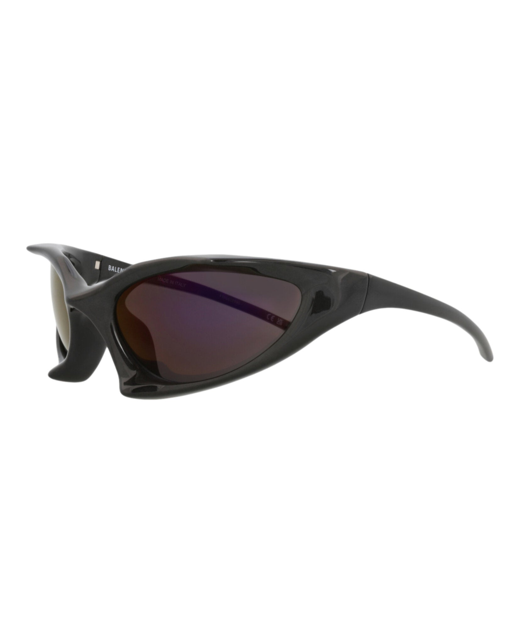 Balenciaga Balenciaga Unisex Shield/Wrap Black Black Grey Fashion Designer Eyewear
