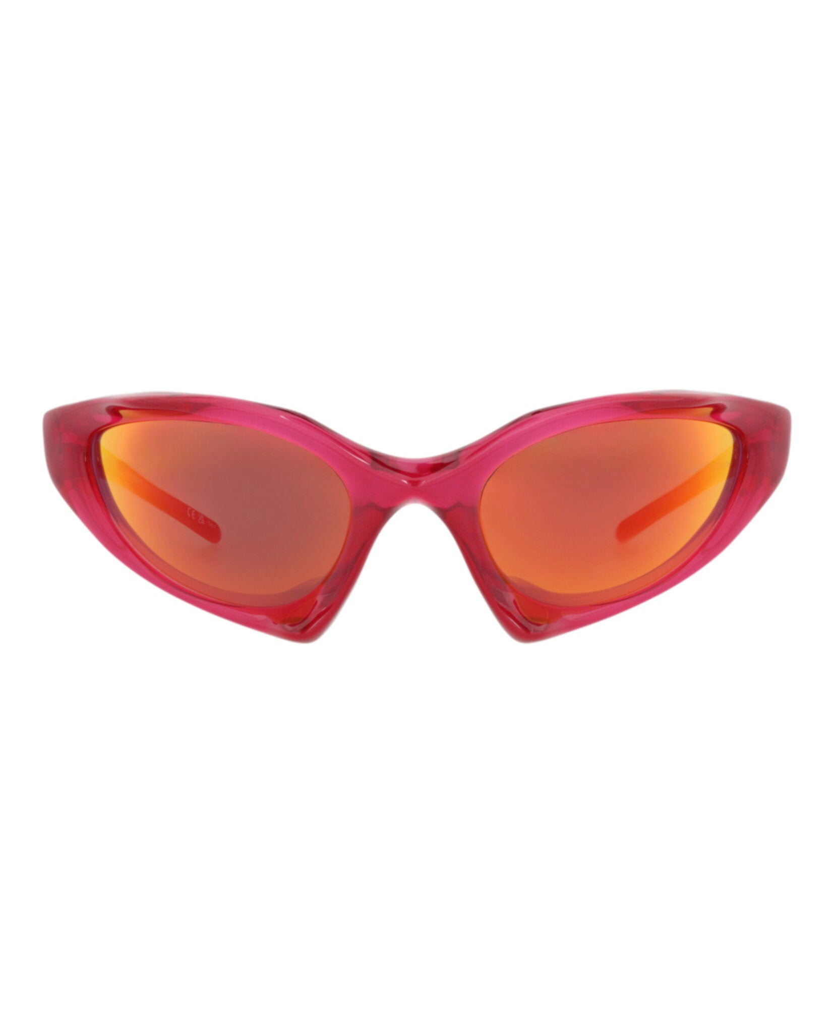 Balenciaga Unisex Shield/Wrap Red Red Red Fashion Designer Eyewear