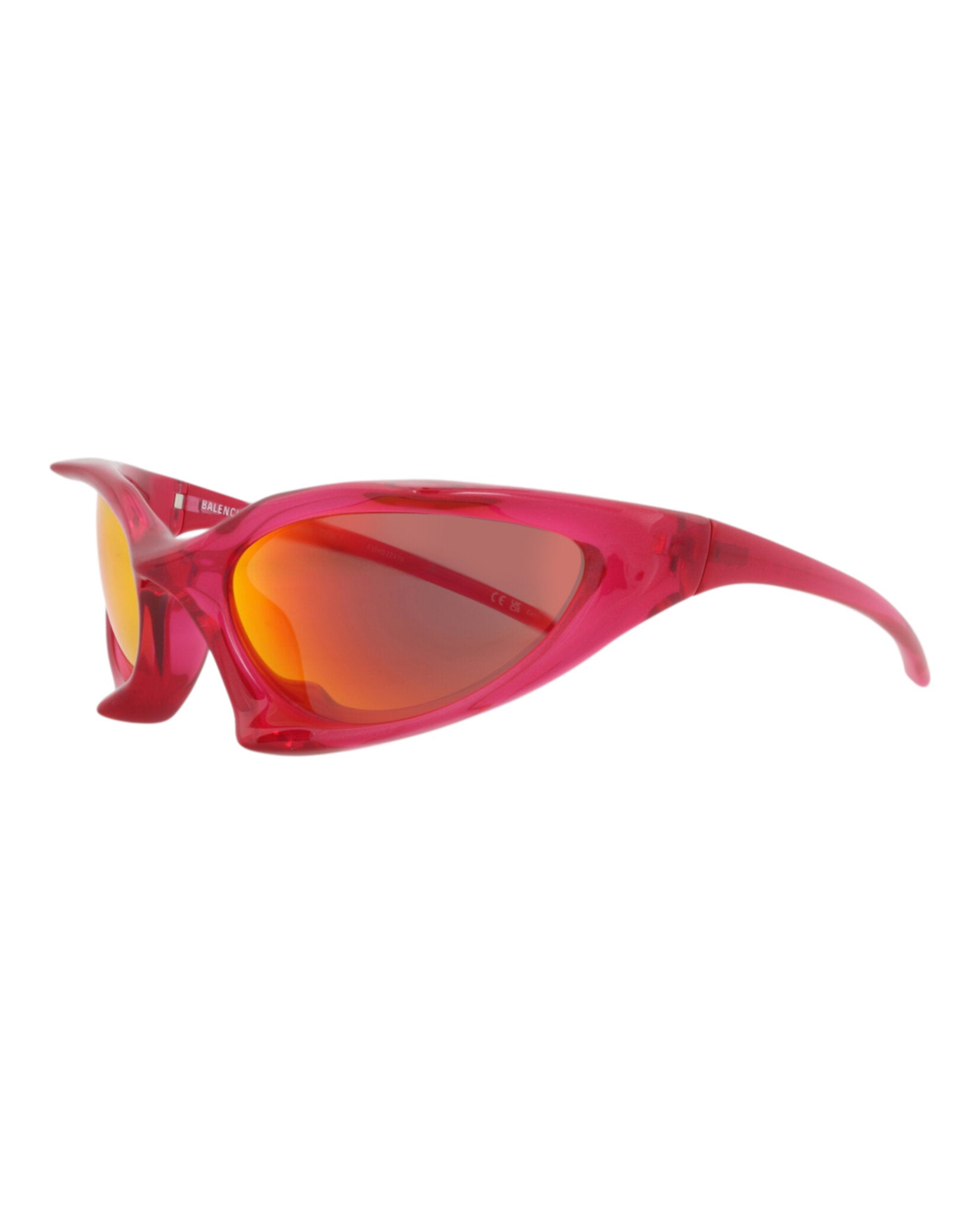 Balenciaga Unisex Shield/Wrap Red Red Red Fashion Designer Eyewear