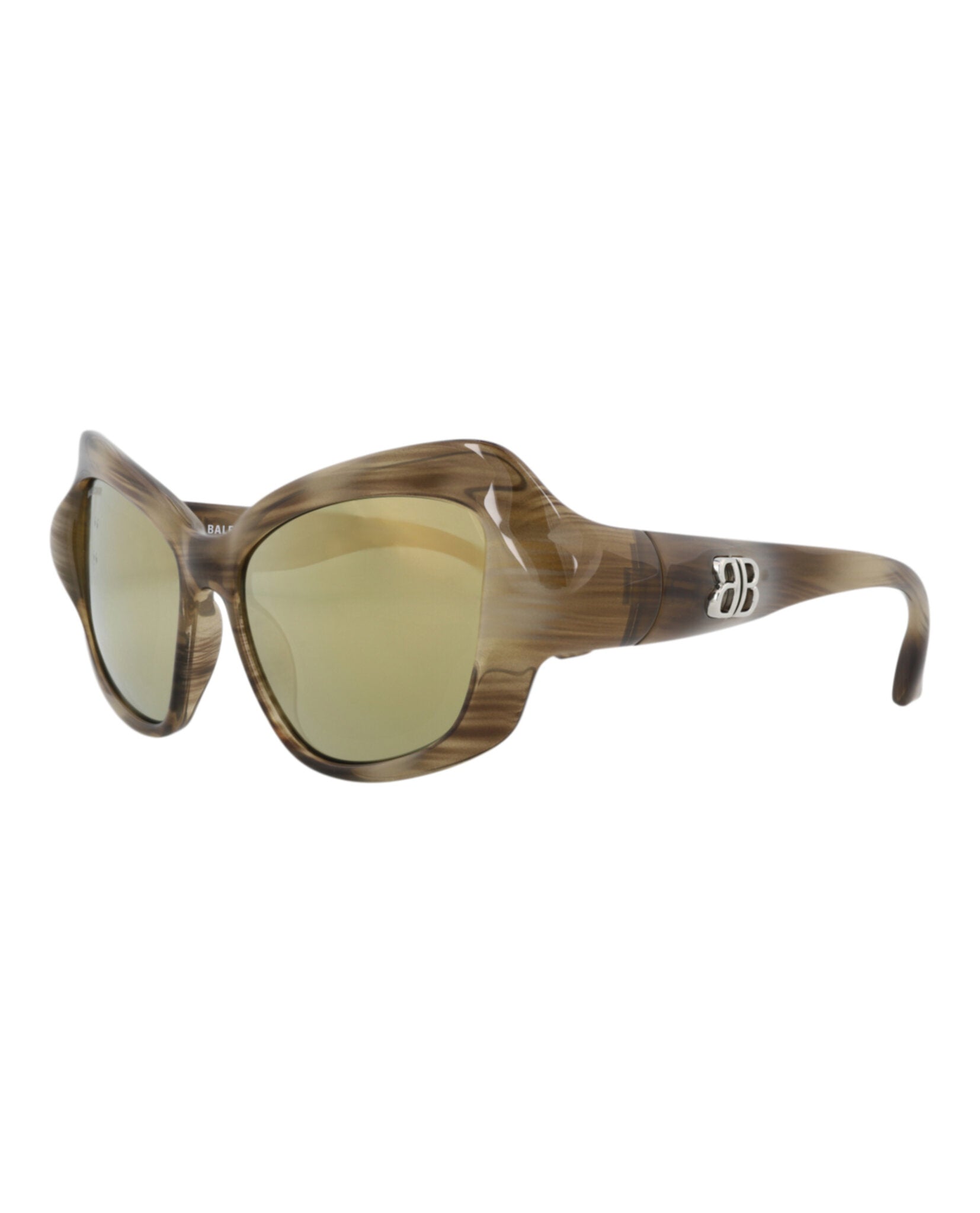 Balenciaga Womens Cat Eye Havana Havana Bronze Fashion Designer Eyewear