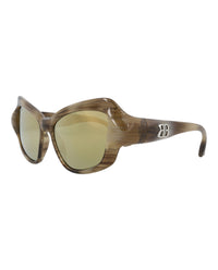 Balenciaga Womens Cat Eye Havana Havana Bronze Fashion Designer Eyewear