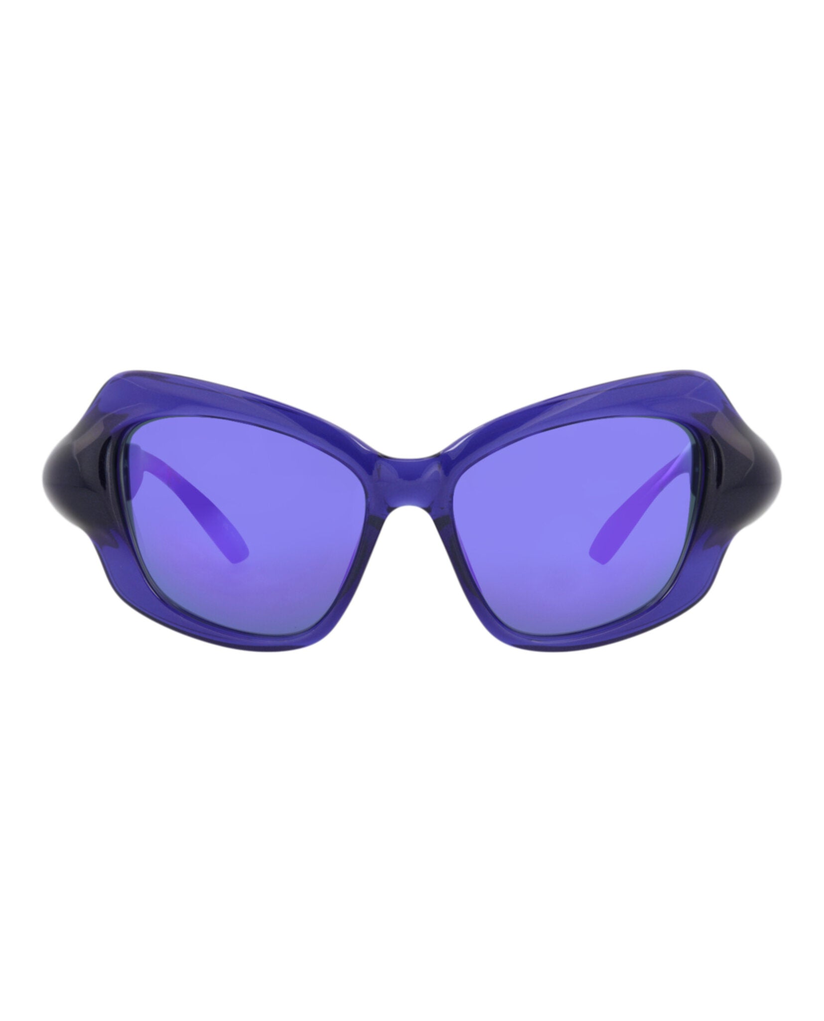 Balenciaga Womens Cat Eye Blue Blue Violet Fashion Designer Eyewear