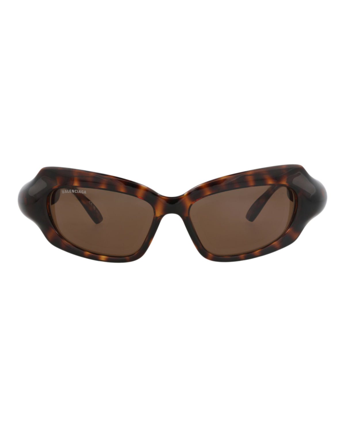Balenciaga Womens Square/Rectangle Havana Havana Brown Fashion Designer Eyewear