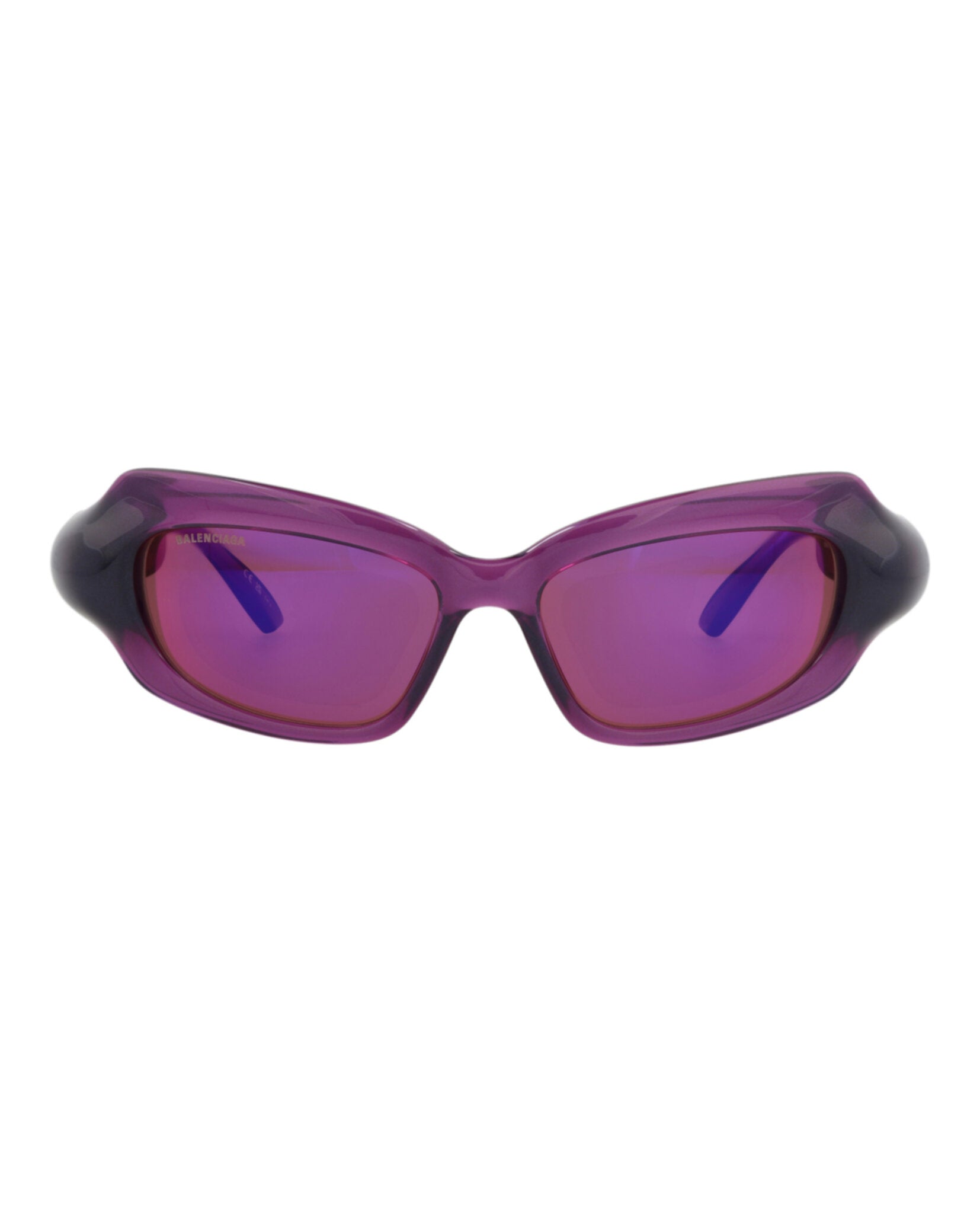 Balenciaga Balenciaga Womens Square/Rectangle Violet Violet Violet Fashion Designer Eyewear
