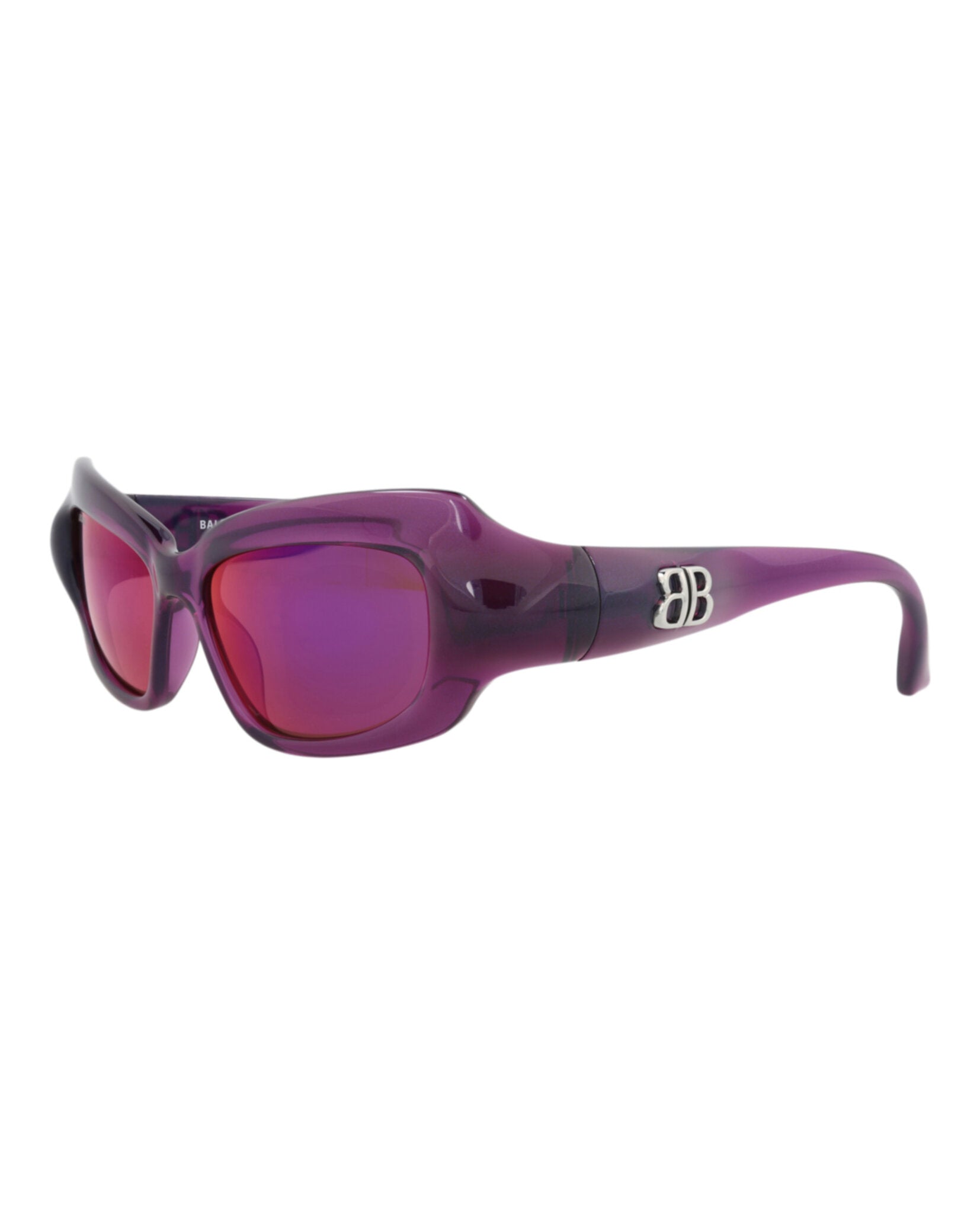 Balenciaga Balenciaga Womens Square/Rectangle Violet Violet Violet Fashion Designer Eyewear