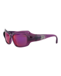 Balenciaga Balenciaga Womens Square/Rectangle Violet Violet Violet Fashion Designer Eyewear