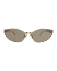 Balenciaga Balenciaga Womens Cat Eye Gold Gold Brown Fashion Designer Eyewear