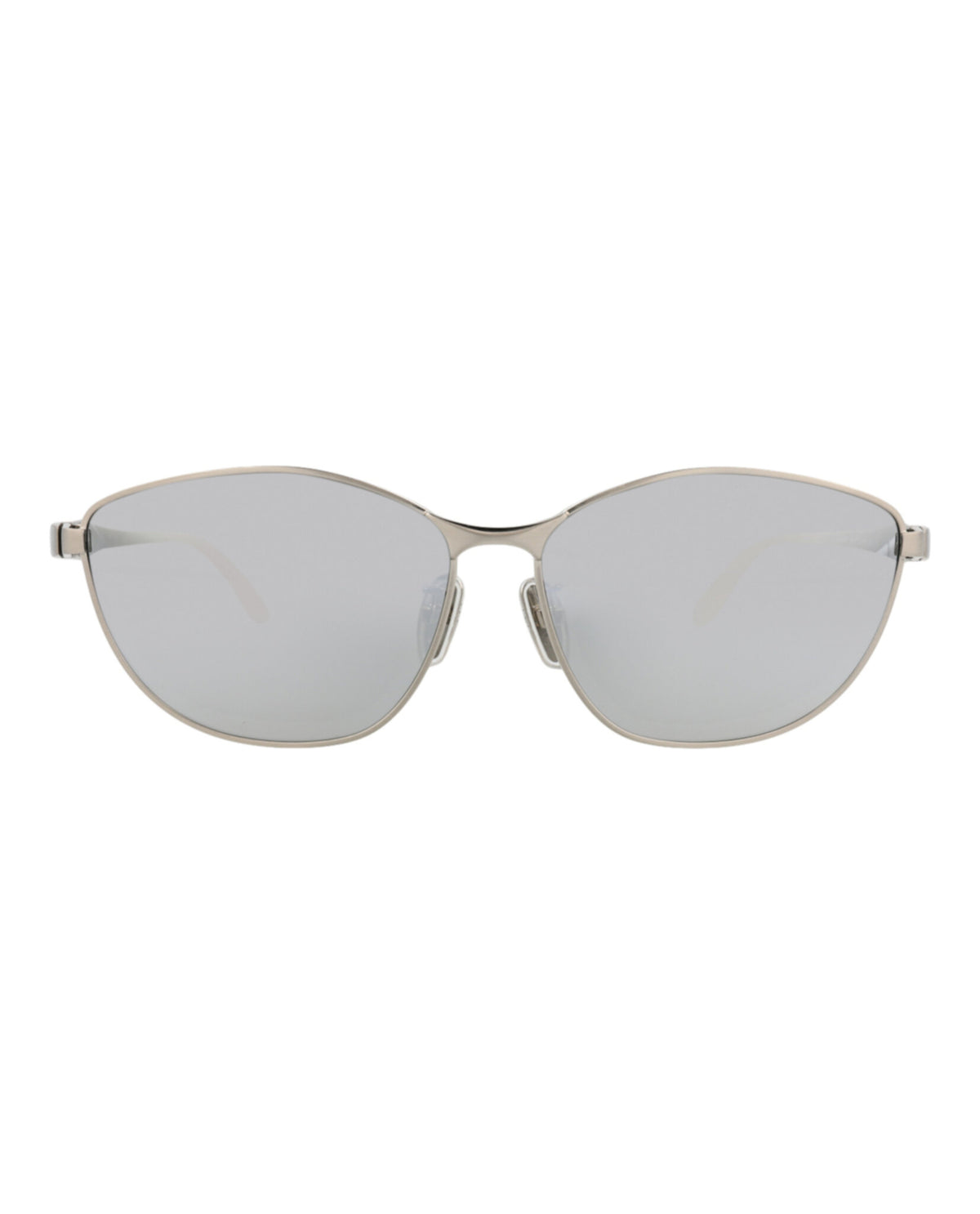 Balenciaga Womens Cat Eye Silver Silver Silver Fashion Designer Eyewear