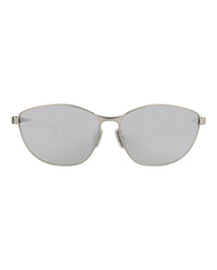 Balenciaga Womens Cat Eye Silver Silver Silver Fashion Designer Eyewear
