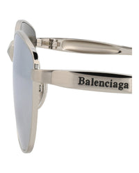 Balenciaga Womens Cat Eye Silver Silver Silver Fashion Designer Eyewear