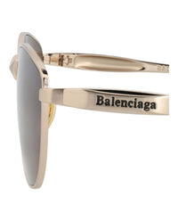 Balenciaga Balenciaga Womens Cat Eye Gold Gold Brown Fashion Designer Eyewear