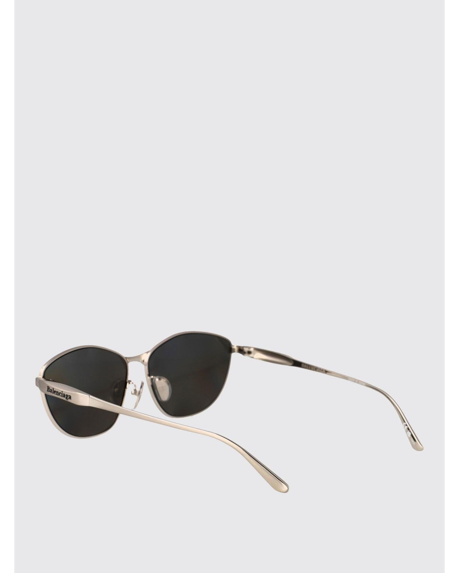 Balenciaga Metal Frame Oval Sunglasses Women Silver – Bluefly