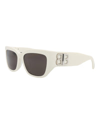 Balenciaga Balenciaga Womens Cat Eye White White Grey Fashion Designer Eyewear