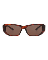 Balenciaga Balenciaga Unisex Square/Rectangle Havana Havana Brown Fashion Designer Eyewear