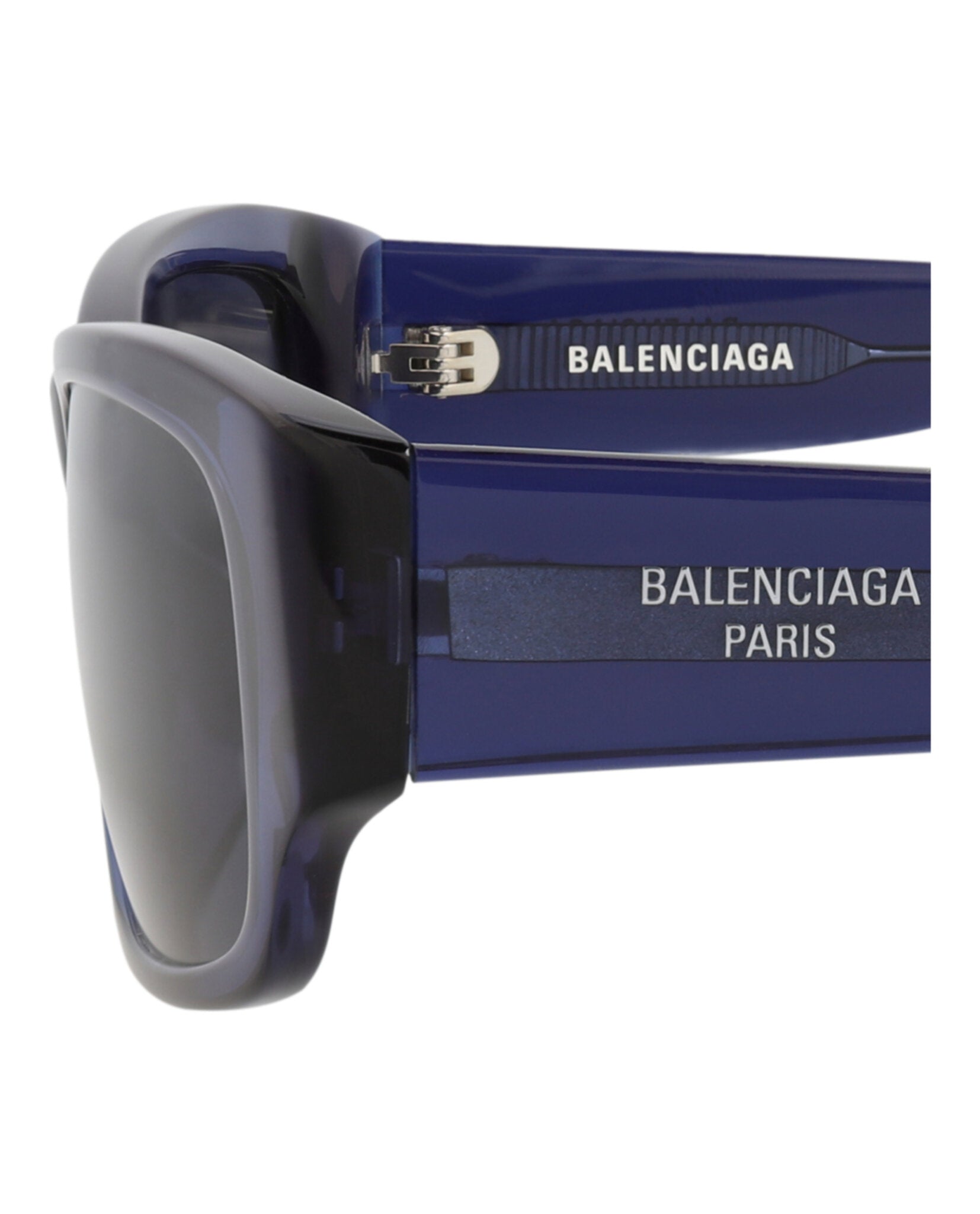 Balenciaga Balenciaga Unisex Square/Rectangle Blue Blue Blue Fashion Designer Eyewear