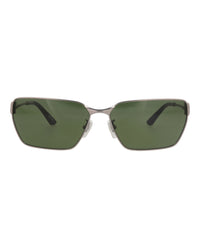 Balenciaga Balenciaga Unisex Square/Rectangle Ruthenium Ruthenium Green Fashion Designer Eyewear