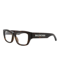 Balenciaga Mens Square/Rectangle Havana Havana Transparent Fashion Designer Eyewear