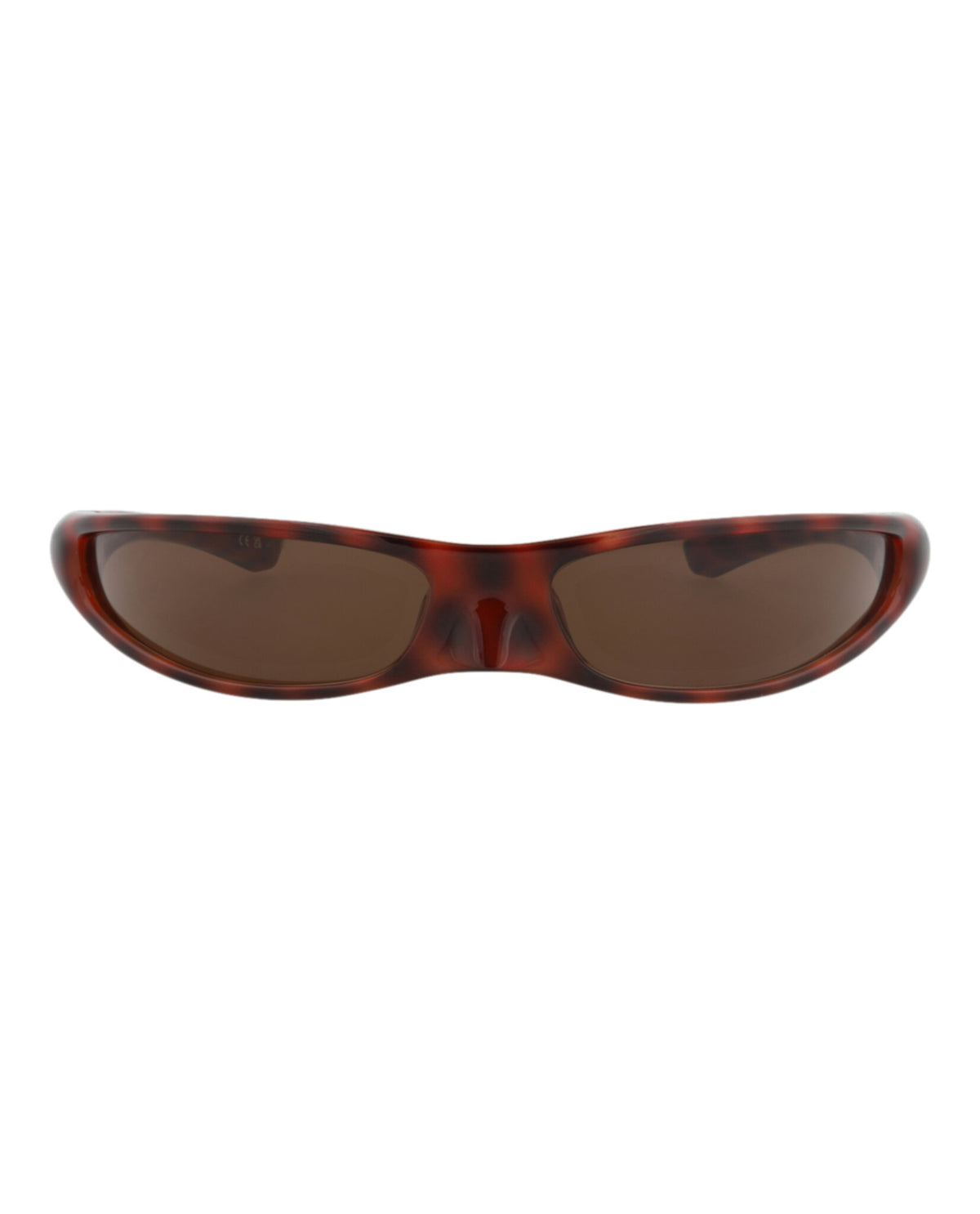 Balenciaga Unisex Shield/Wrap Havana Havana Brown Fashion Designer Eyewear