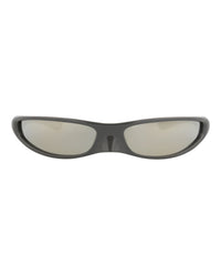Balenciaga Balenciaga Unisex Shield/Wrap Grey Grey White Fashion Designer Eyewear