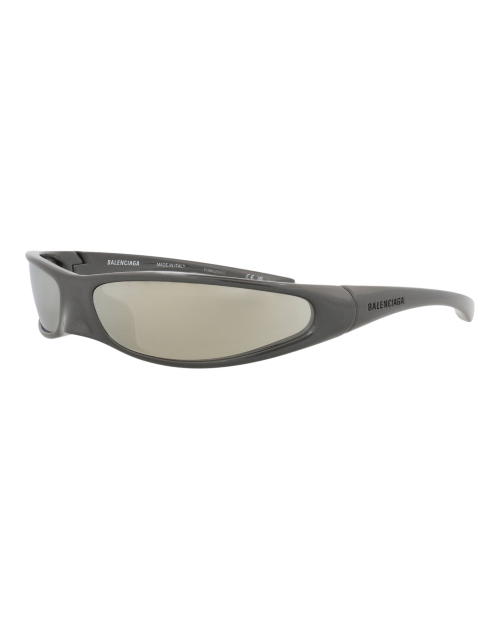 Balenciaga Balenciaga Unisex Shield/Wrap Grey Grey White Fashion Designer Eyewear