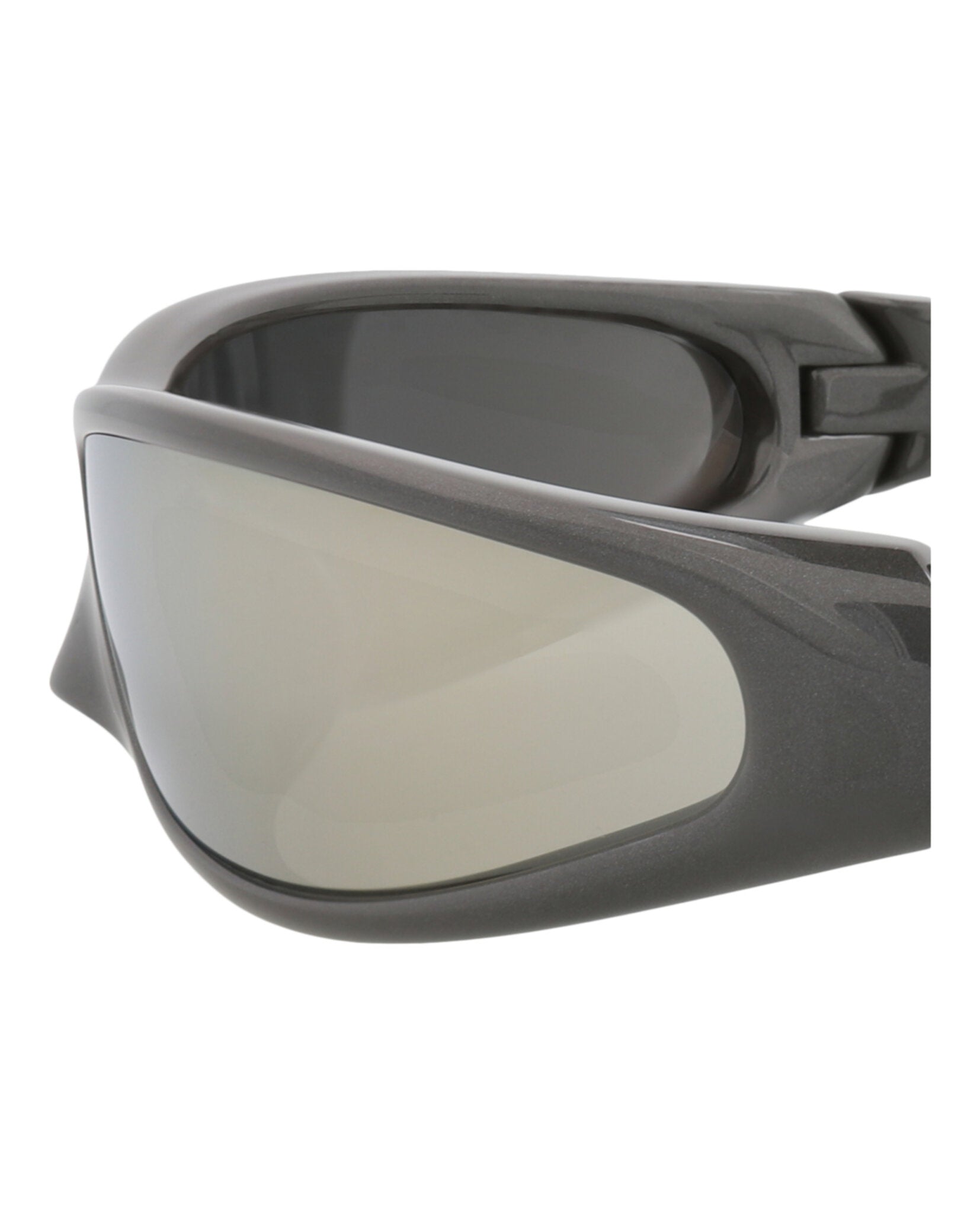 Balenciaga Balenciaga Unisex Shield/Wrap Grey Grey White Fashion Designer Eyewear