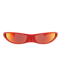 Balenciaga Balenciaga Unisex Shield/Wrap Red Red Red Fashion Designer Eyewear