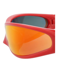 Balenciaga Balenciaga Unisex Shield/Wrap Red Red Red Fashion Designer Eyewear