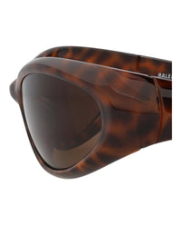 Balenciaga Balenciaga Unisex Shield/Wrap Havana Havana Brown Fashion Designer Eyewear