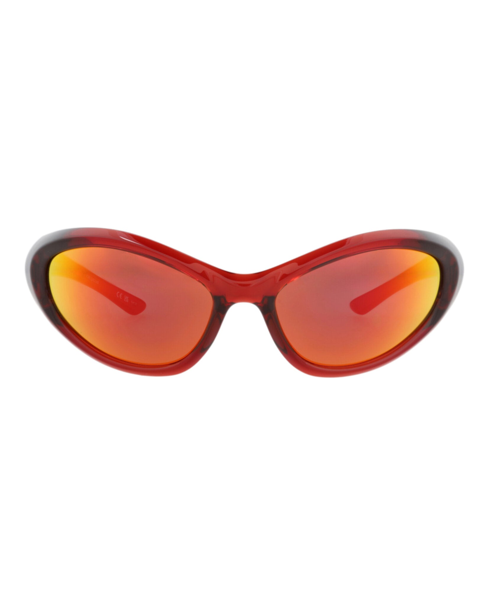 Balenciaga Balenciaga Unisex Shield/Wrap Red Red Red Fashion Designer Eyewear