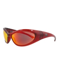 Balenciaga Balenciaga Unisex Shield/Wrap Red Red Red Fashion Designer Eyewear