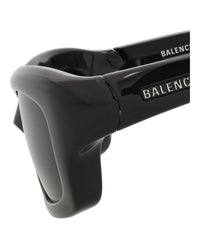 Balenciaga Balenciaga Mens Square/Rectangle Black Black Grey Fashion Designer Eyewear