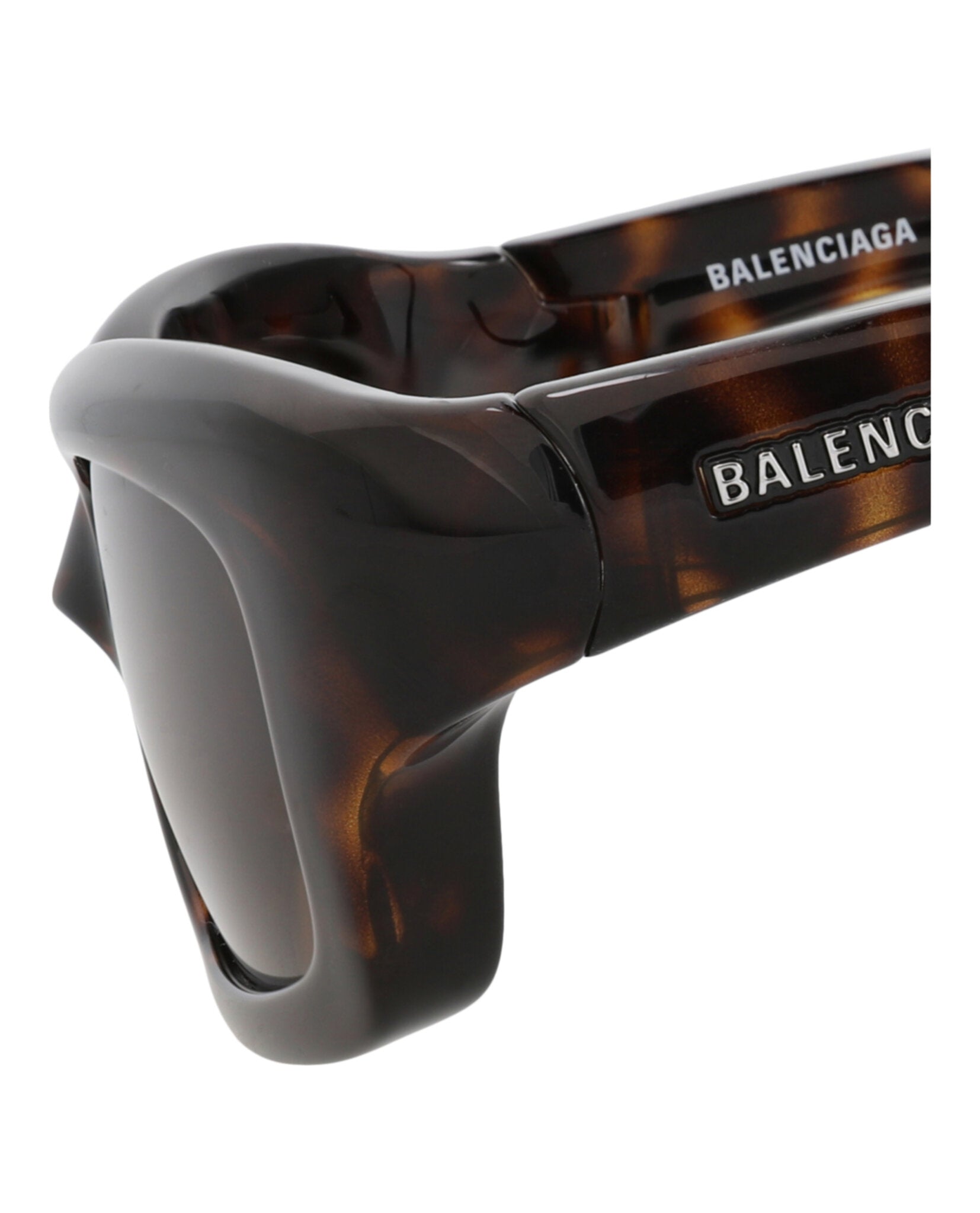 Balenciaga Balenciaga Mens Square/Rectangle Havana Havana Brown Fashion Designer Eyewear