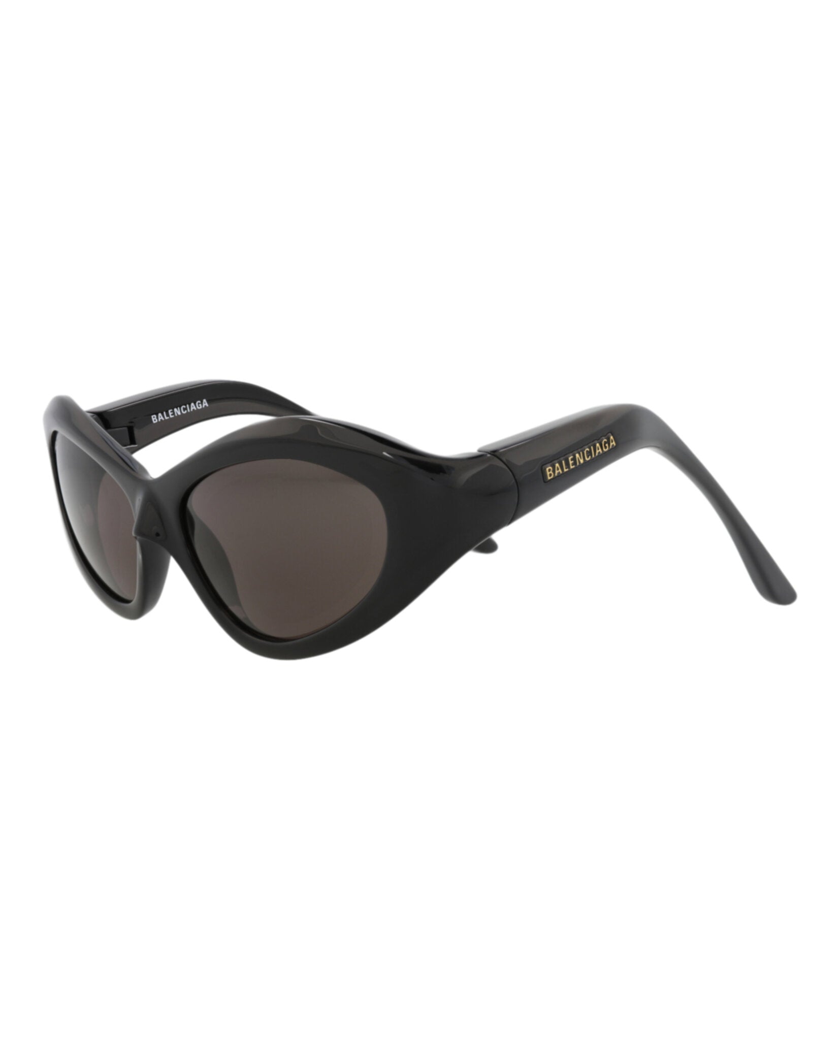 Balenciaga Balenciaga Womens Cat Eye Black Black Grey Fashion Designer Eyewear