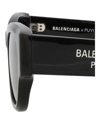 Balenciaga Balenciaga Womens Square/Rectangle Black Black Grey Fashion Designer Eyewear