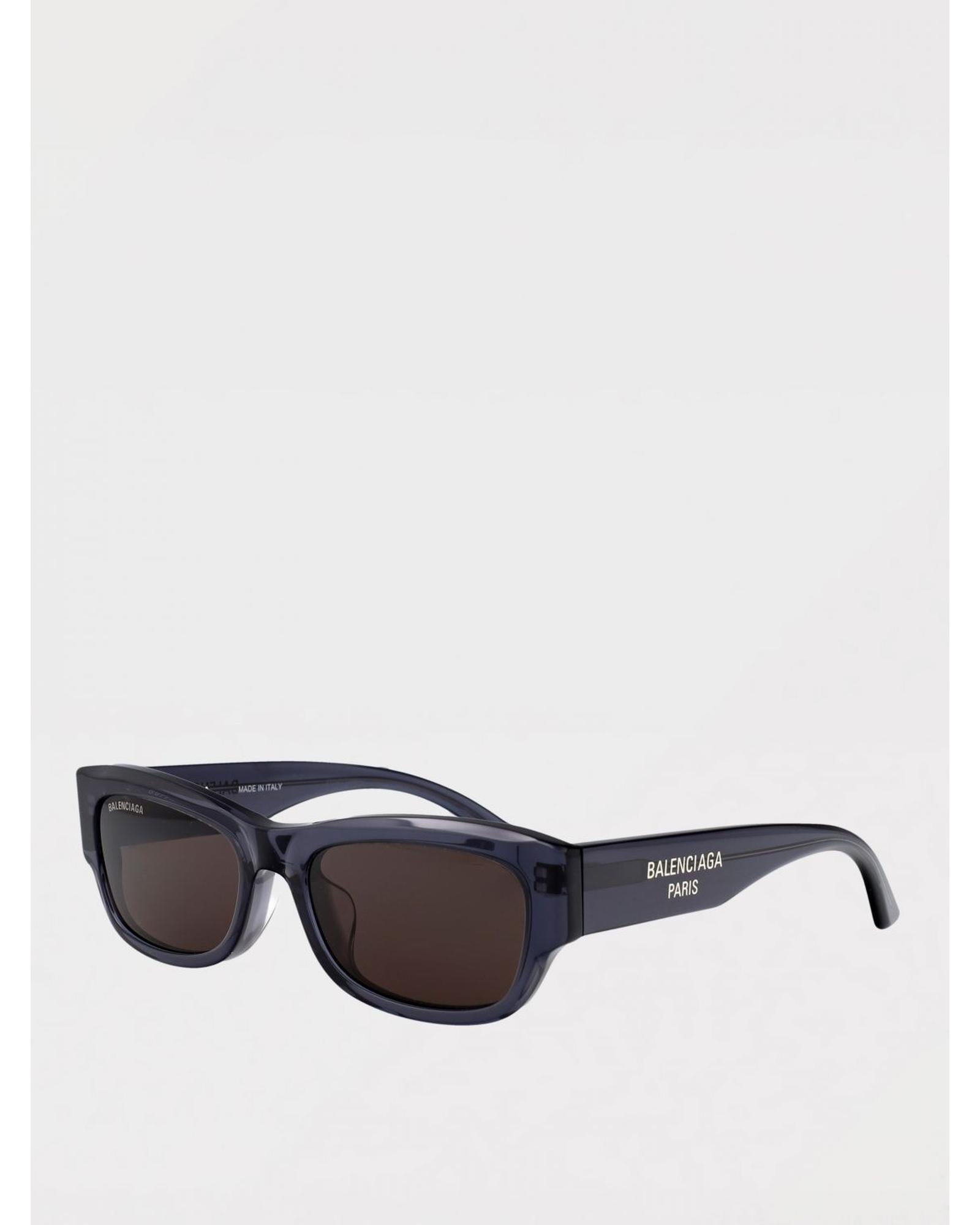 Balenciaga Sunglasses Rectangular Frame Men Grey Grey