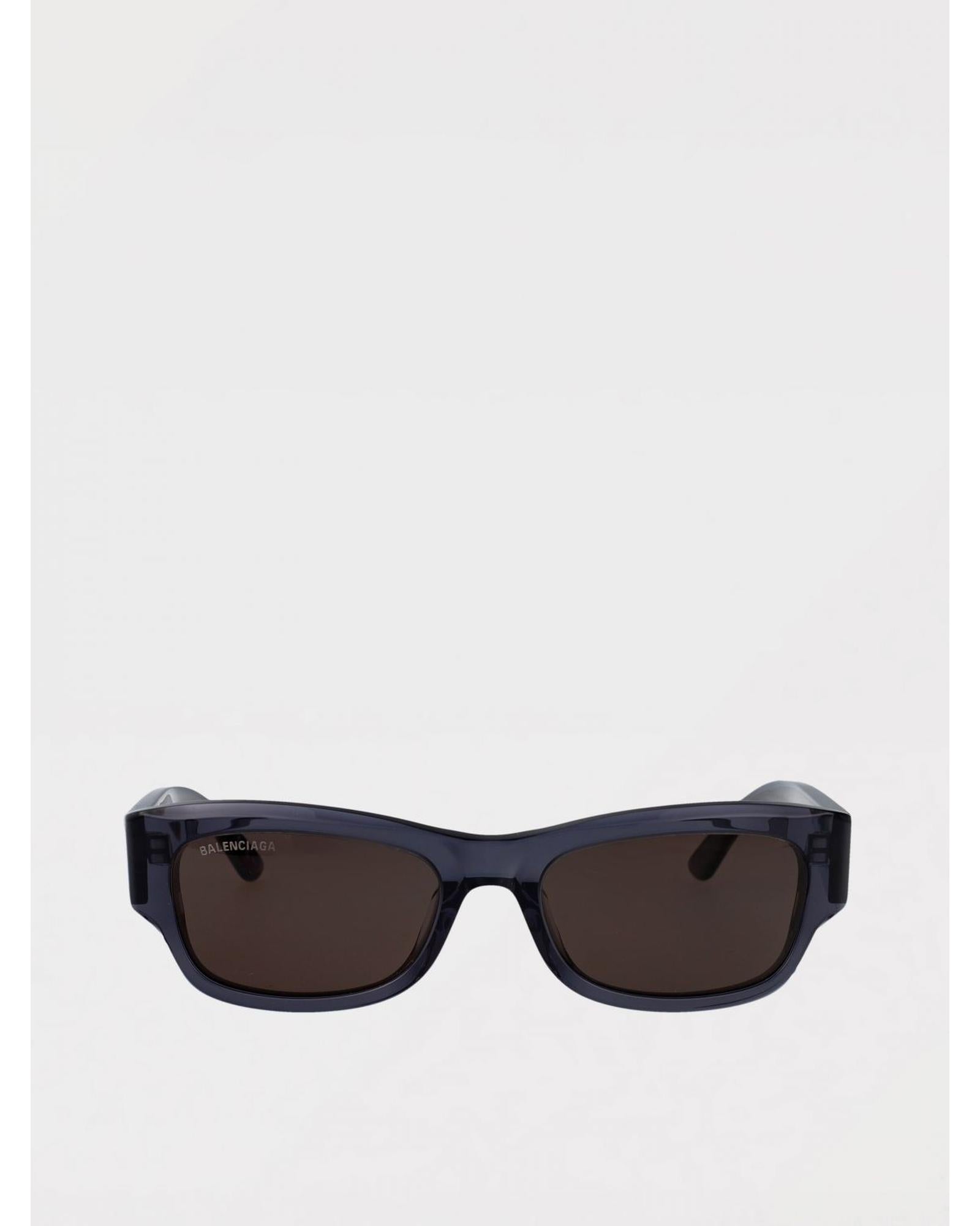 Balenciaga Sunglasses Rectangular Frame Men Grey