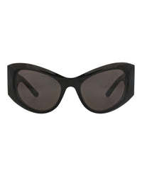 Balenciaga Balenciaga Womens Cat Eye Black Black Grey Fashion Designer Eyewear